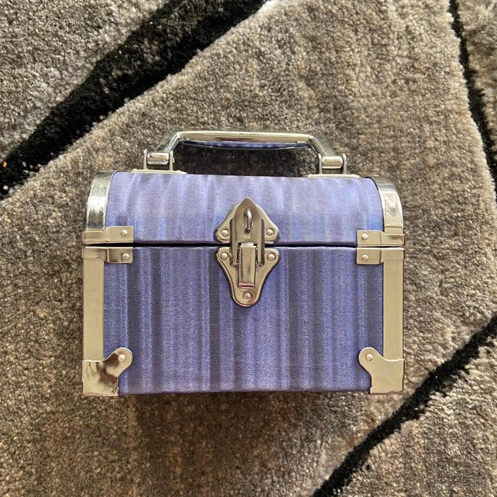 Treasure Box Purse, Blue&Silver